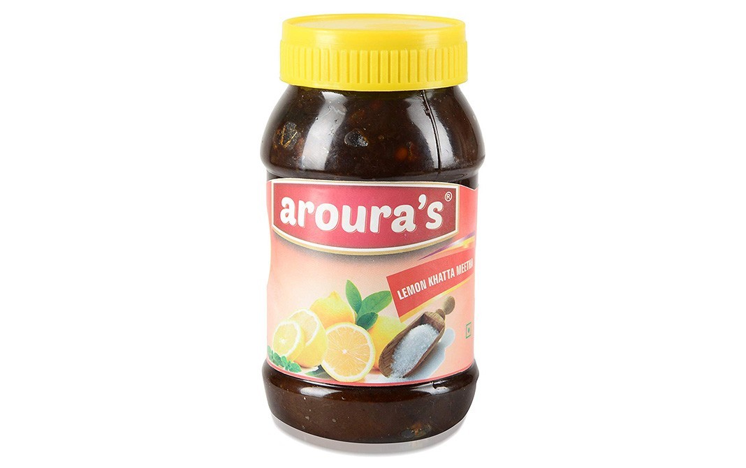 Aroura Lemon Khatta Meetha Pickle   Plastic Jar  400 grams